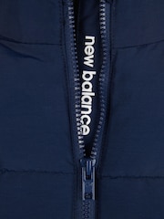 New Balance Blue Boys Wide Baffle Puffer Coat - Image 11 of 11