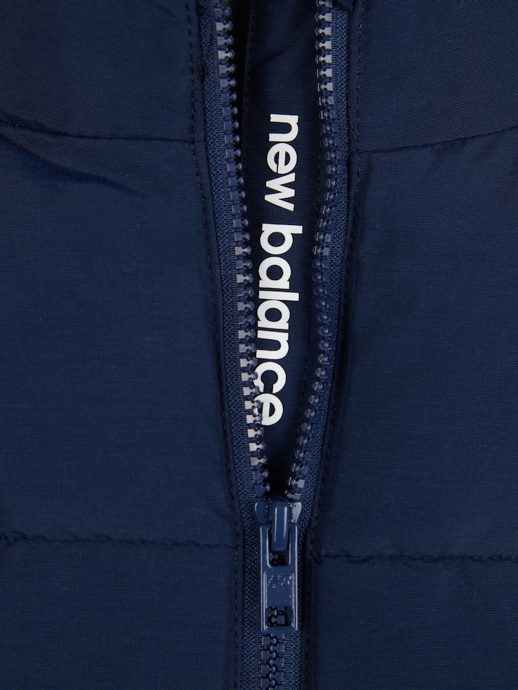 New Balance Blue Boys Wide Baffle Puffer Coat - Image 11 of 11