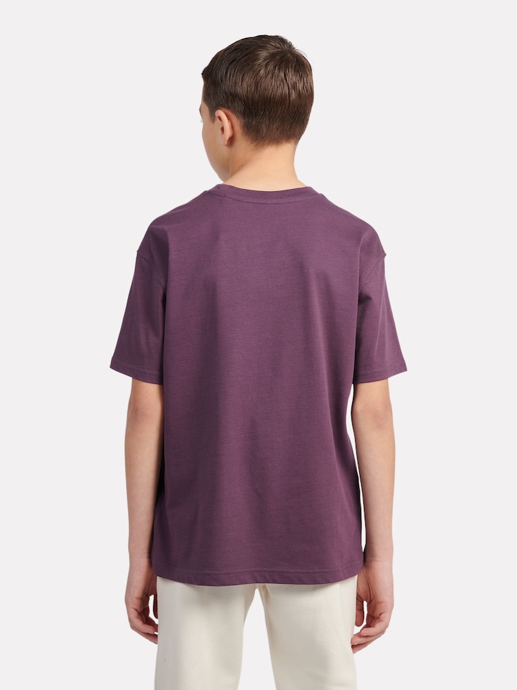 New Balance Brown Kids Jersey Small Logo 100% Cotton T-Shirt - Image 3 of 8