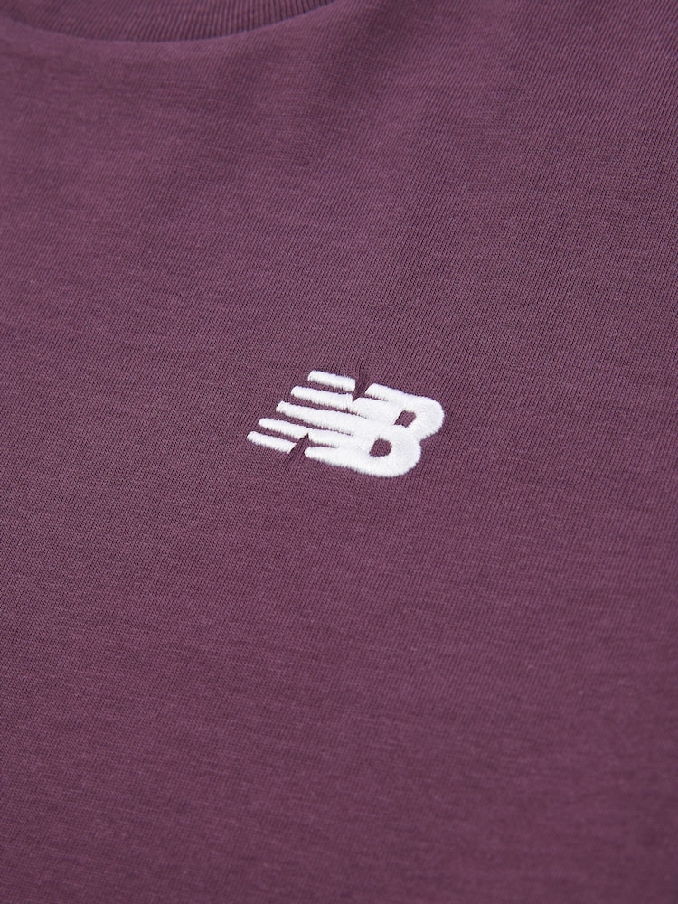 rjava - New Balance Kids majica iz džersija z majhnim logotipom 100% bombaž - Slika 8 iz 8