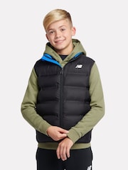 New Balance Black Boys Bond Quilted Gilet - Image 1 of 9