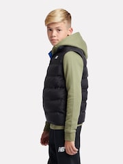 New Balance Black Boys Bond Quilted Gilet - Image 2 of 9