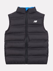 New Balance Black Boys Bond Quilted Gilet - Image 6 of 9