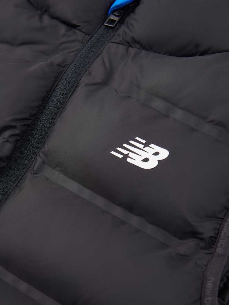 New Balance Black Boys Bond Quilted Gilet - Image 9 of 9