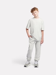 Серый - Футболка New Balance Kids Jersey с маленьким логотипом, 100% хлопок - Image 5 of 8