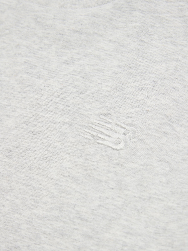 Серый - Футболка New Balance Kids Jersey с маленьким логотипом, 100% хлопок - Image 8 of 8