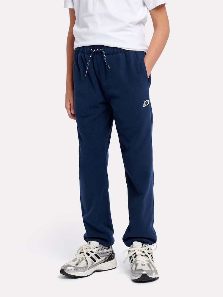 New Balance Blue Boys Premium Polar Fleece Joggers - Image 1 of 9