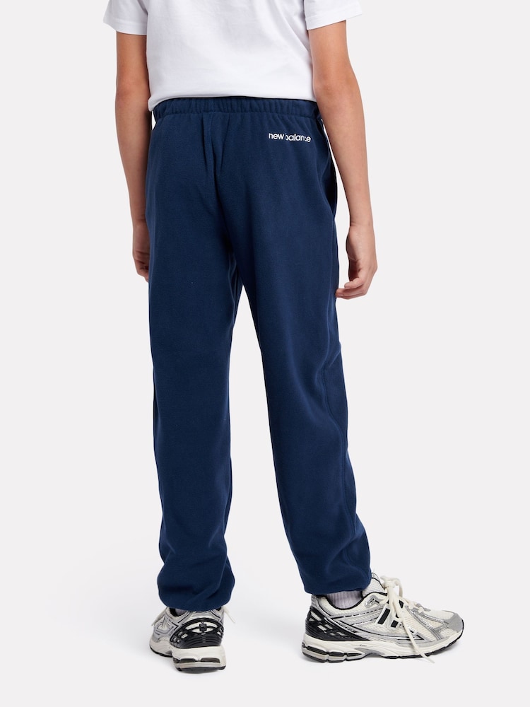 New Balance Blue Boys Premium Polar Fleece Joggers - Image 2 of 9 New Balance Blue Boys Premium Polar Fleece Joggers - Image 2 of 9