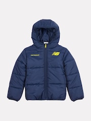 New Balance Blue Boys Bond Quilted Jacket - Image 1 of 4