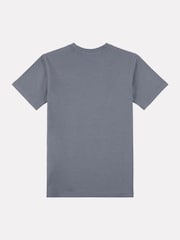New Balance Light Grey Kids Jersey Stacked 100% Cotton Logo T-Shirt - Image 6 of 7
