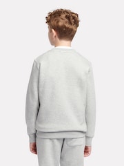 New Balance Grey Boys Stacked Logo Sweatshirt - Image 3 of 8