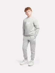 New Balance Grey Boys Stacked Logo Sweatshirt - Image 5 of 8