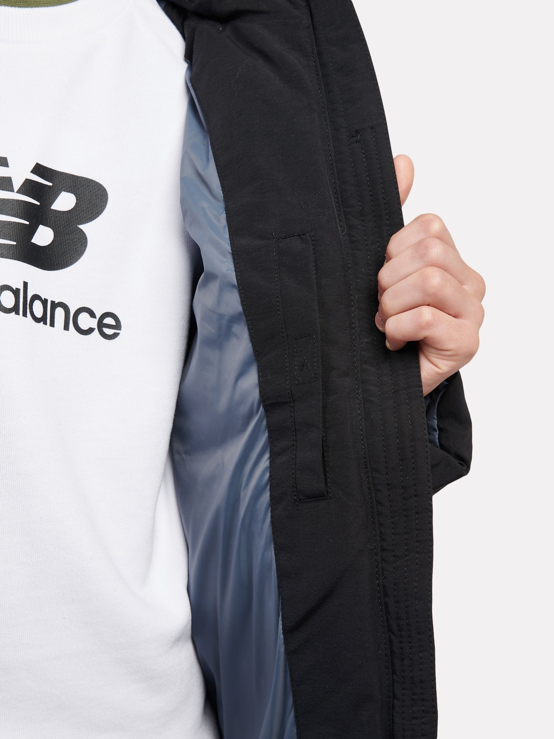 Buy New Balance Black Wide Baffle Puffer Coat from Next USA