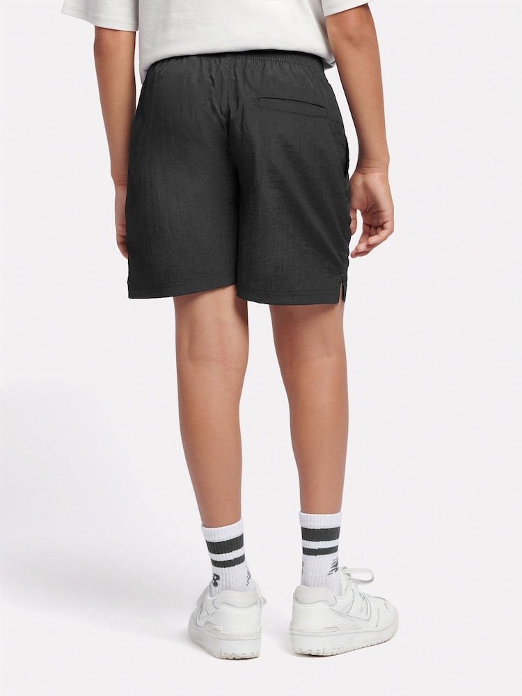 New Balance Black Small Logo Nylon Shorts - Image 3 of 8