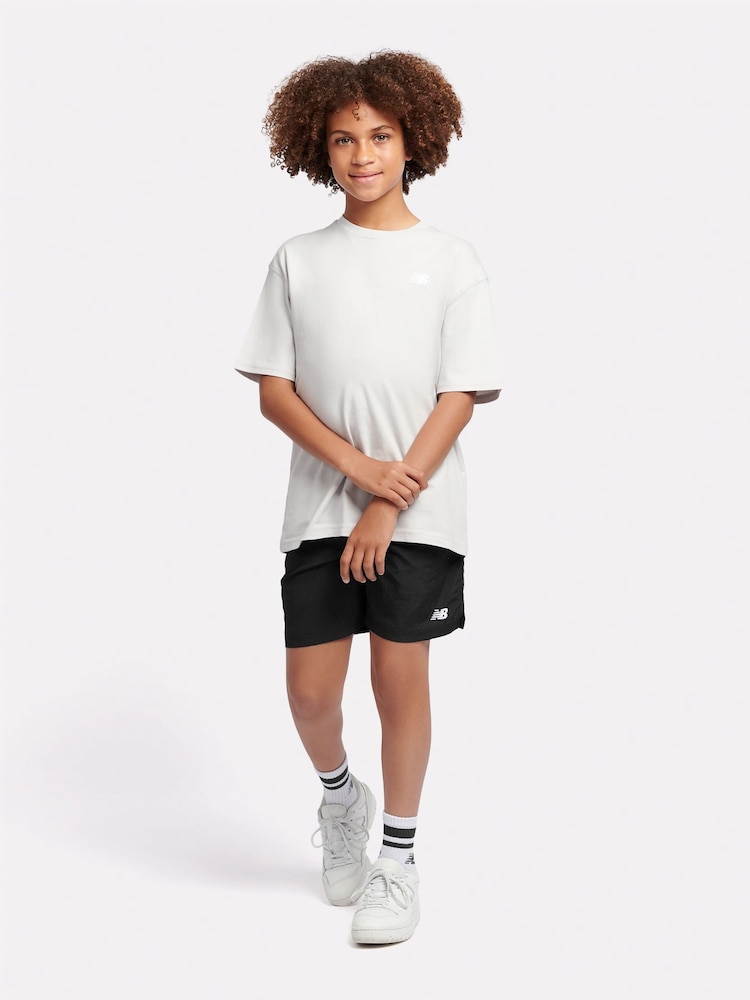New Balance Black Small Logo Nylon Shorts - Image 5 of 8