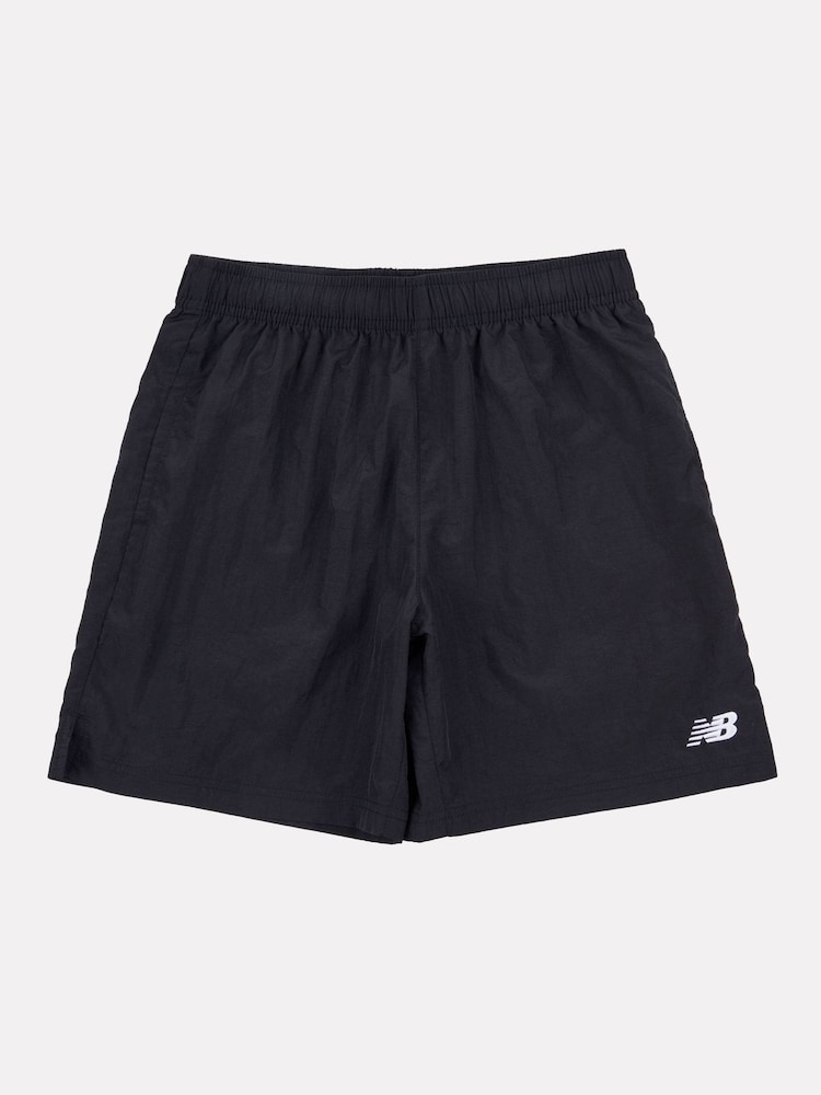 New Balance Black Small Logo Nylon Shorts - Image 6 of 8