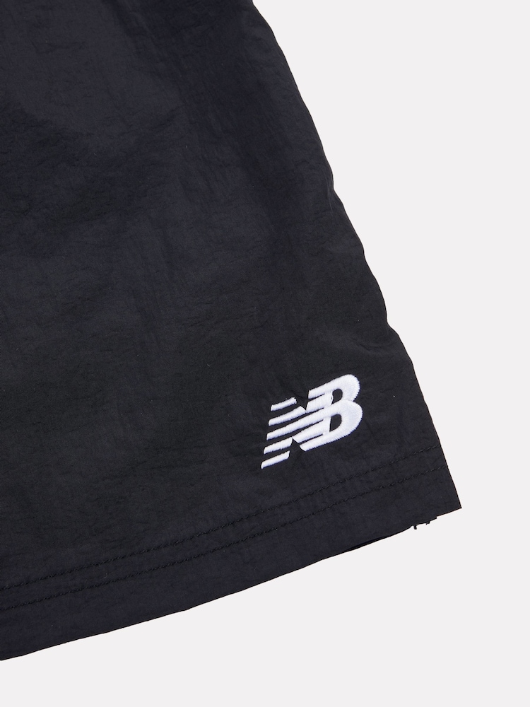New Balance Black Boys Small Logo Nylon Shorts - Image 8 of 8