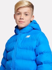 New Balance Blue Boys Bond Quilted Jacket - Image 3 of 9