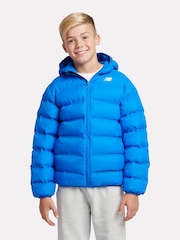 New Balance Blue Boys Bond Quilted Jacket - Image 5 of 9