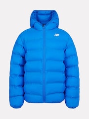 New Balance Blue Boys Bond Quilted Jacket - Image 6 of 9