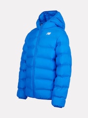 New Balance Blue Boys Bond Quilted Jacket - Image 8 of 9