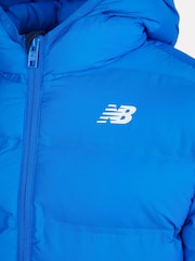 New Balance Blue Boys Bond Quilted Jacket - Image 9 of 9