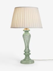 Shabby Chic by Rachel Ashwell® Mint Green Duchess Glass Table Lamp - Image 5 of 5
