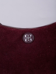 Lakeland Leather Red Coniston Crescent Cross-Body Bag - Image 4 of 7