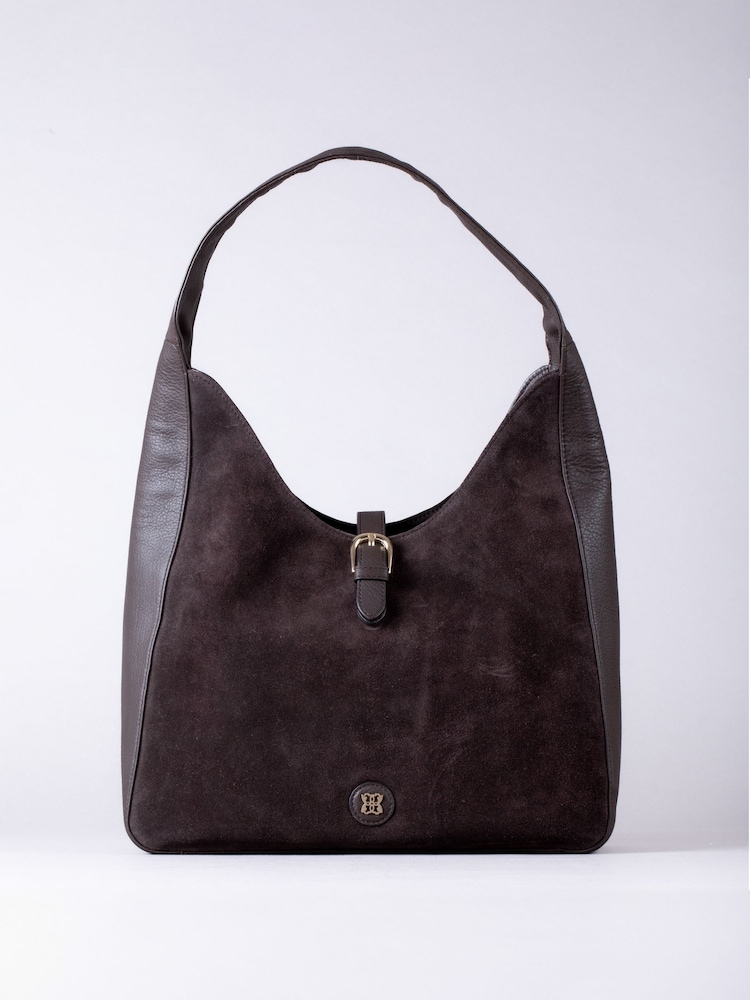 Lakeland Leather Brown Borrowdale Hobo Bag - Image 1 of 5