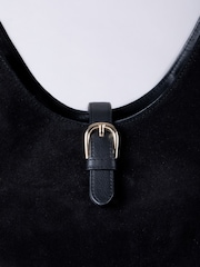 Lakeland Leather Black Borrowdale Hobo Bag - Image 4 of 5
