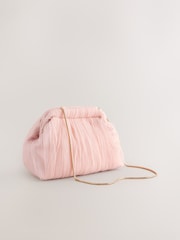 Pink - Pleated Volume Clutch Bag - Bild 4 von 8