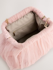 Pink - Pleated Volume Clutch Bag - Bild 8 von 8