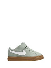 Nike Grey Infant Court Legacy Trainers - Image 1 of 3