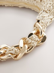 Natural Raffia Chain Shoulder Bag - Image 7 of 8