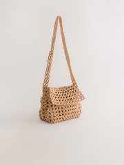 Neutral Beaded Shoulder Bag - Image 5 of 9
