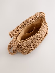 Neutral Beaded Shoulder Bag - Image 9 of 9