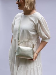 LRM Goods Personalised Leather Tilly Top Handle Bag - Image 1 of 4