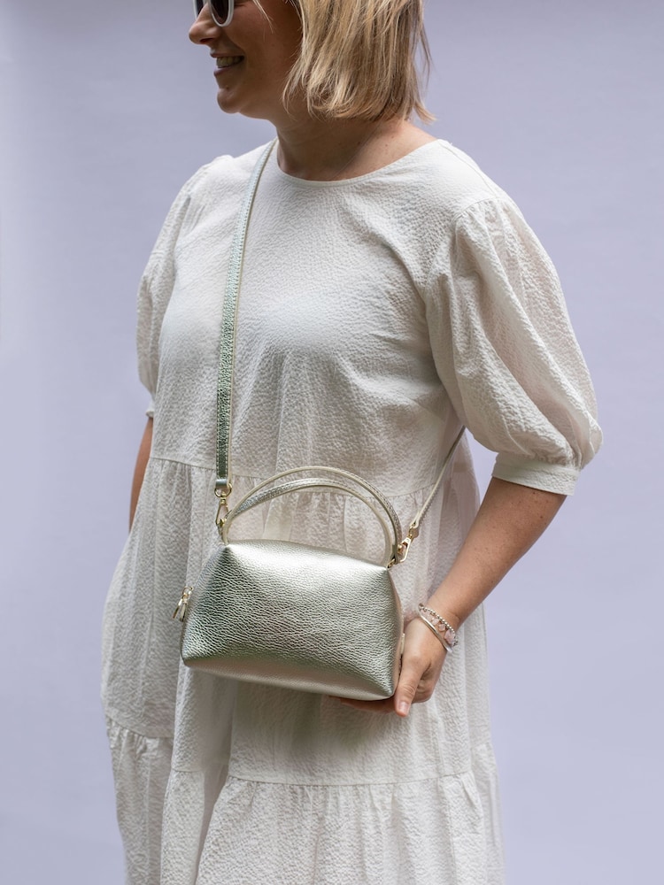 LRM Goods Personalised Leather Tilly Top Handle Bag - Image 1 of 4