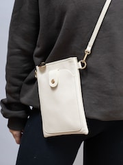 LRM Goods Personalised Leather Phoebe Phone Bag - Image 1 of 5