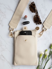 LRM Goods Personalised Leather Phoebe Phone Bag - Image 2 of 5