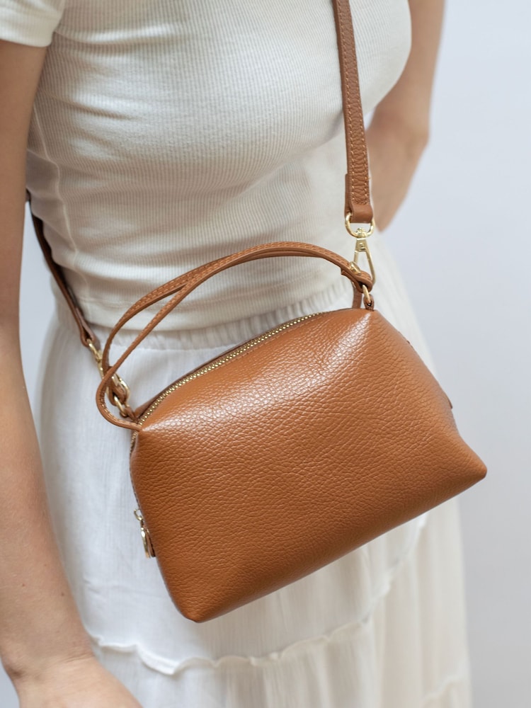 LRM Goods Personalised Leather Tilly Top Handle Bag - Image 1 of 4