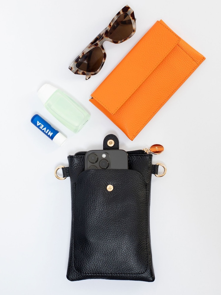 LRM Goods Personalised Leather Phoebe Phone Bag - Image 5 of 5