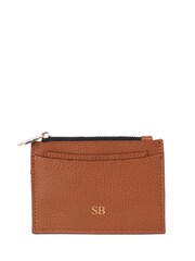 LRM Goods Personalised Leather Bertie Brown Purse - Image 1 of 2