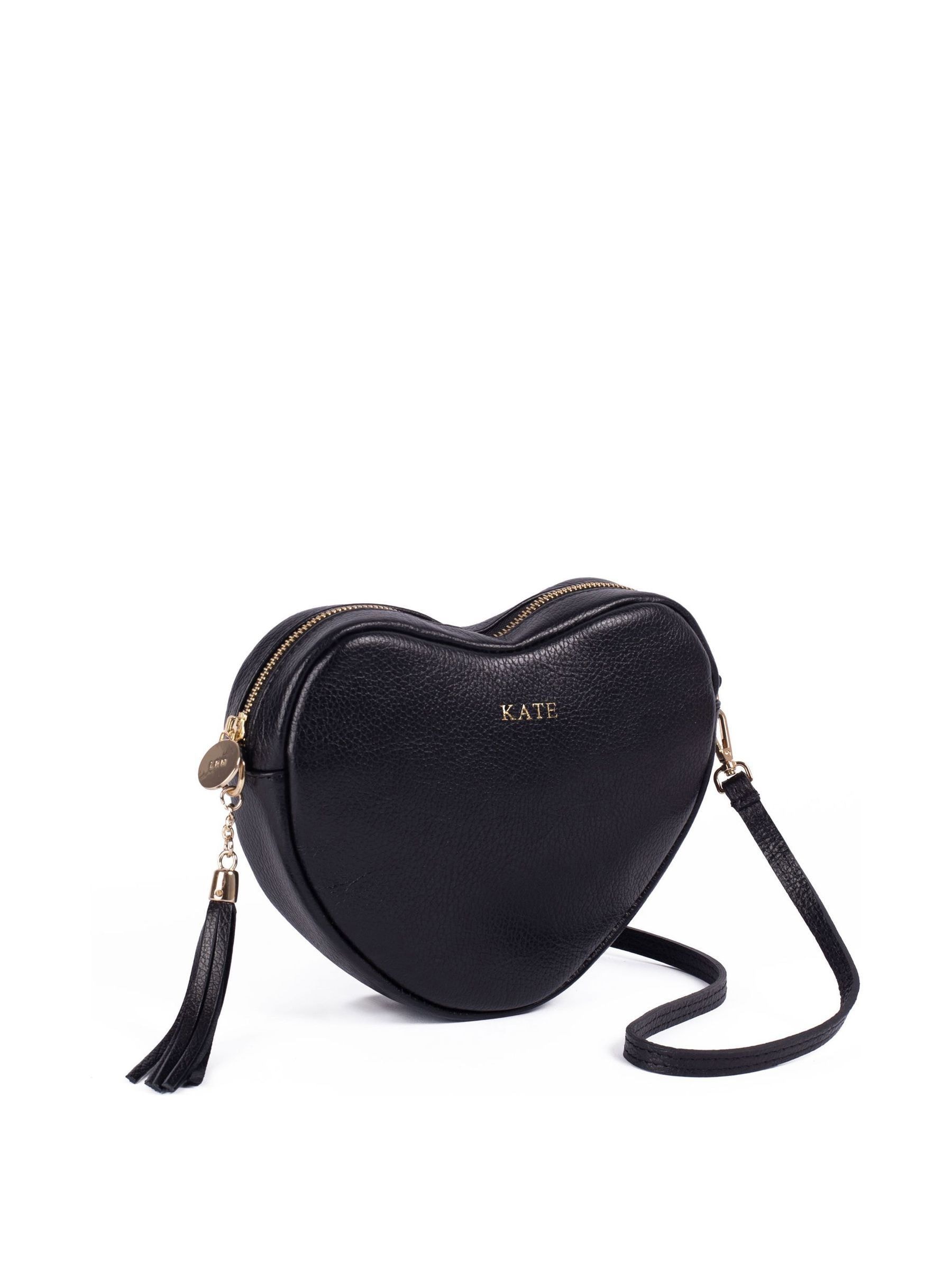 Buy LRM Goods Personalised Leather Ella Crossbody Heart Bag from