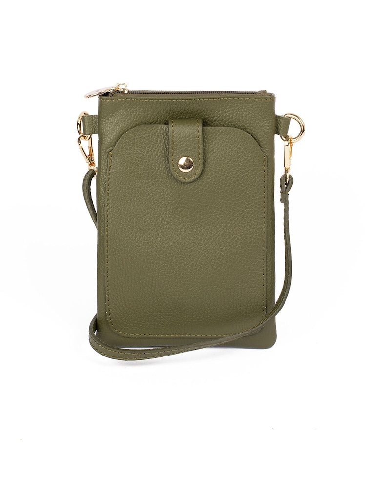 LRM Goods Personalised Leather Phoebe Phone Bag - Image 2 of 3