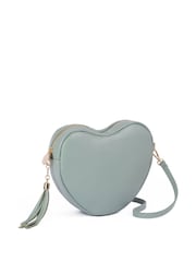 LRM Goods Personalised Leather Ella Crossbody Heart Bag - Image 4 of 6
