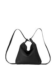 LRM Goods Personalised Leather 2 in 1 Black Backpack and Tote Bag - Image 9 of 11