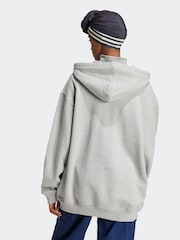 Gris - adidas Originals Essentials Loose French Terry 100% Cotton Hoodie - Imagen 2 de 7