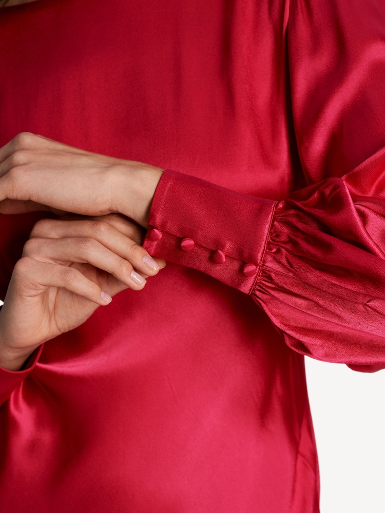 Rixo Red Marni Raspberry Maxi Dress - Image 5 of 5