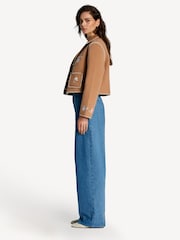 Rixo Brown Sunday Petal Embroidery Jacket - Image 3 of 7